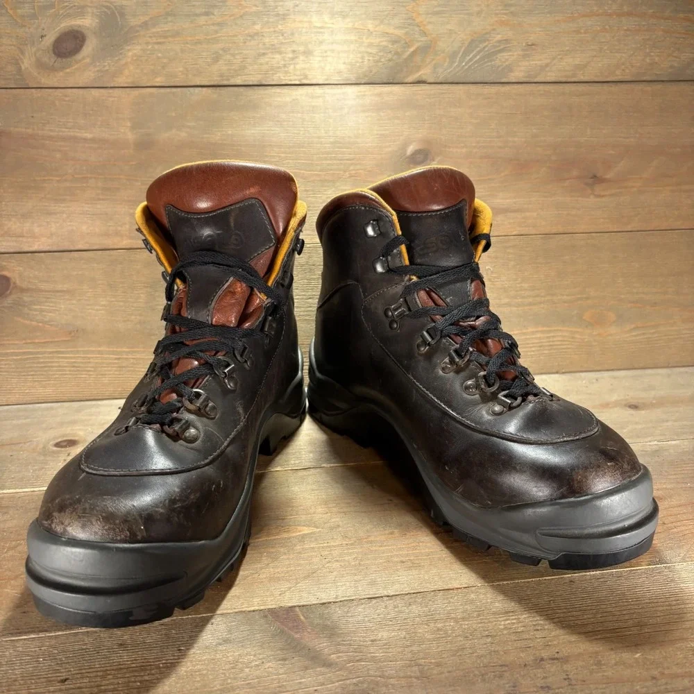 Asolo Classic Mens size 10.5 shoes Brown Leather Lace Up Vintage Hiking boots